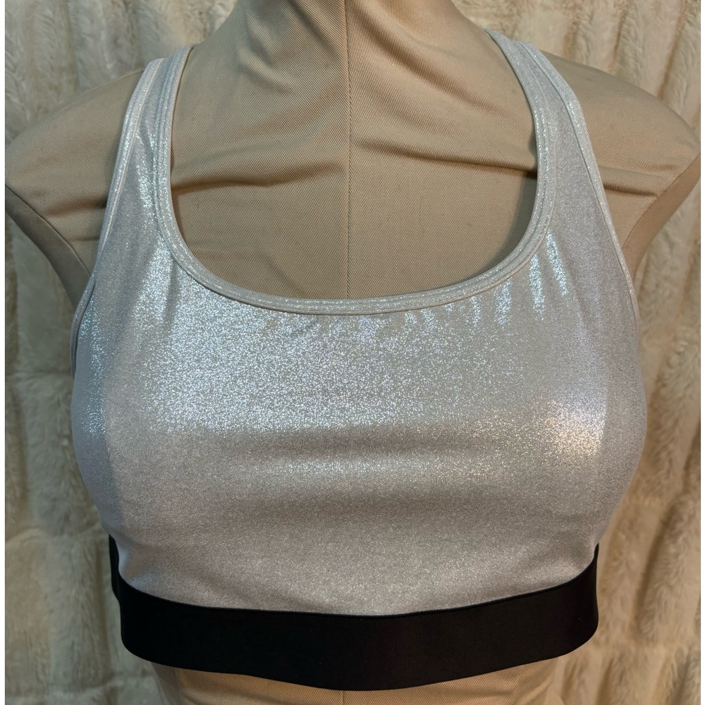 Victoria’s Secret silver colored sports bra size XL